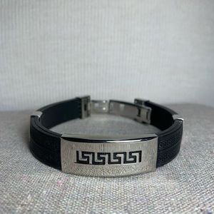 Stainless steel tribal bracelet